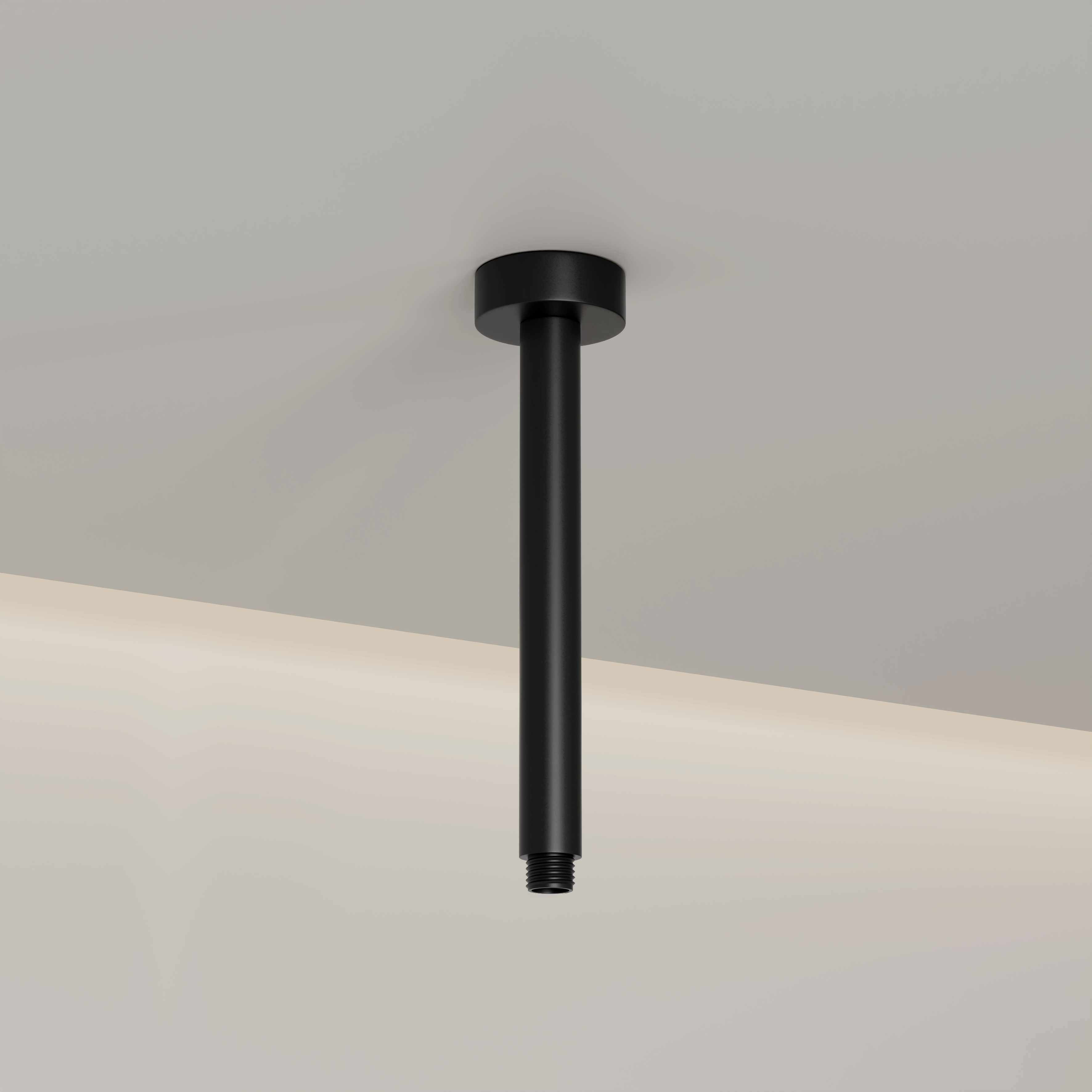 Nuvo Ceiling Mount Shower Arm - Matte Black