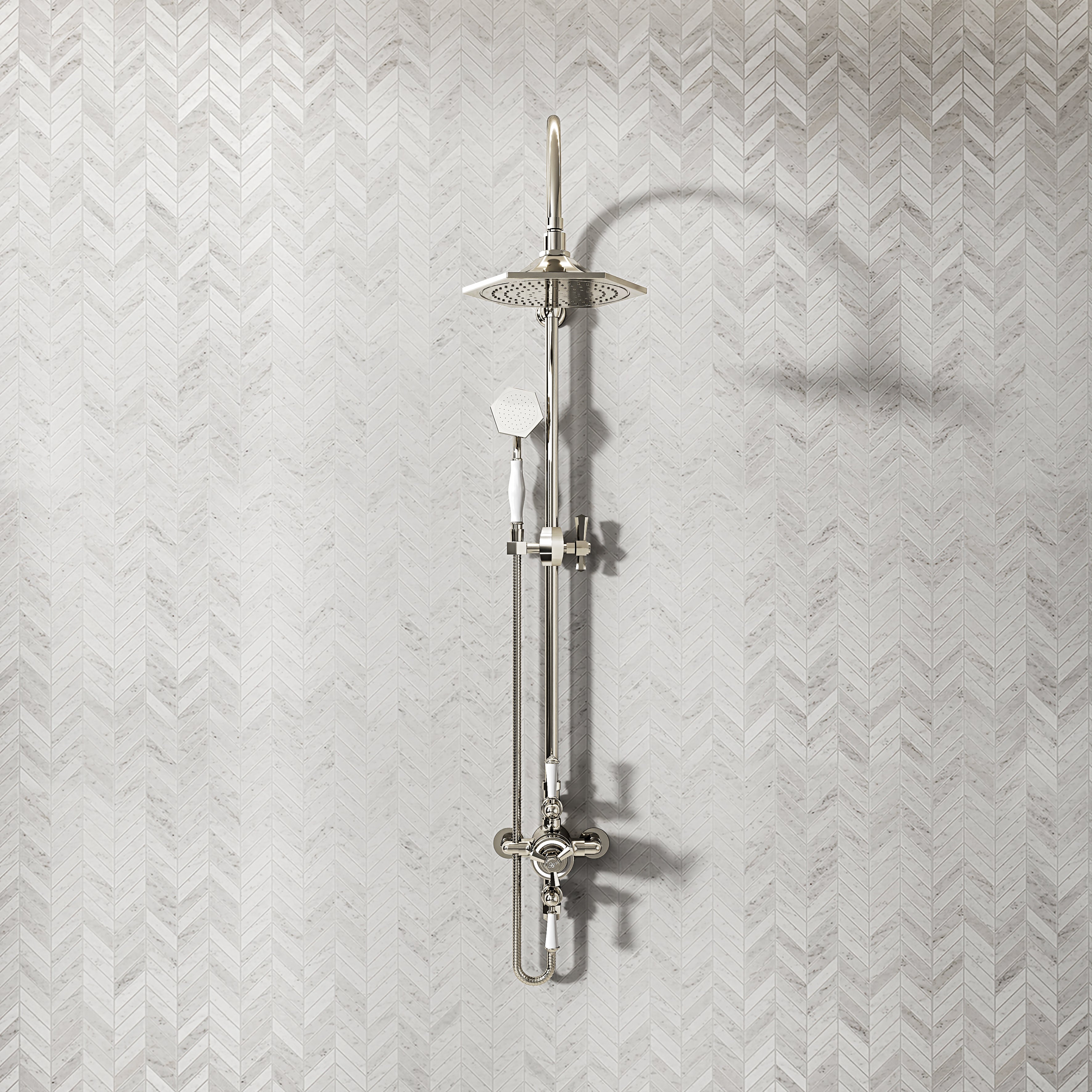 Arlington Polished Nickel 2-way Thermostatic Shower