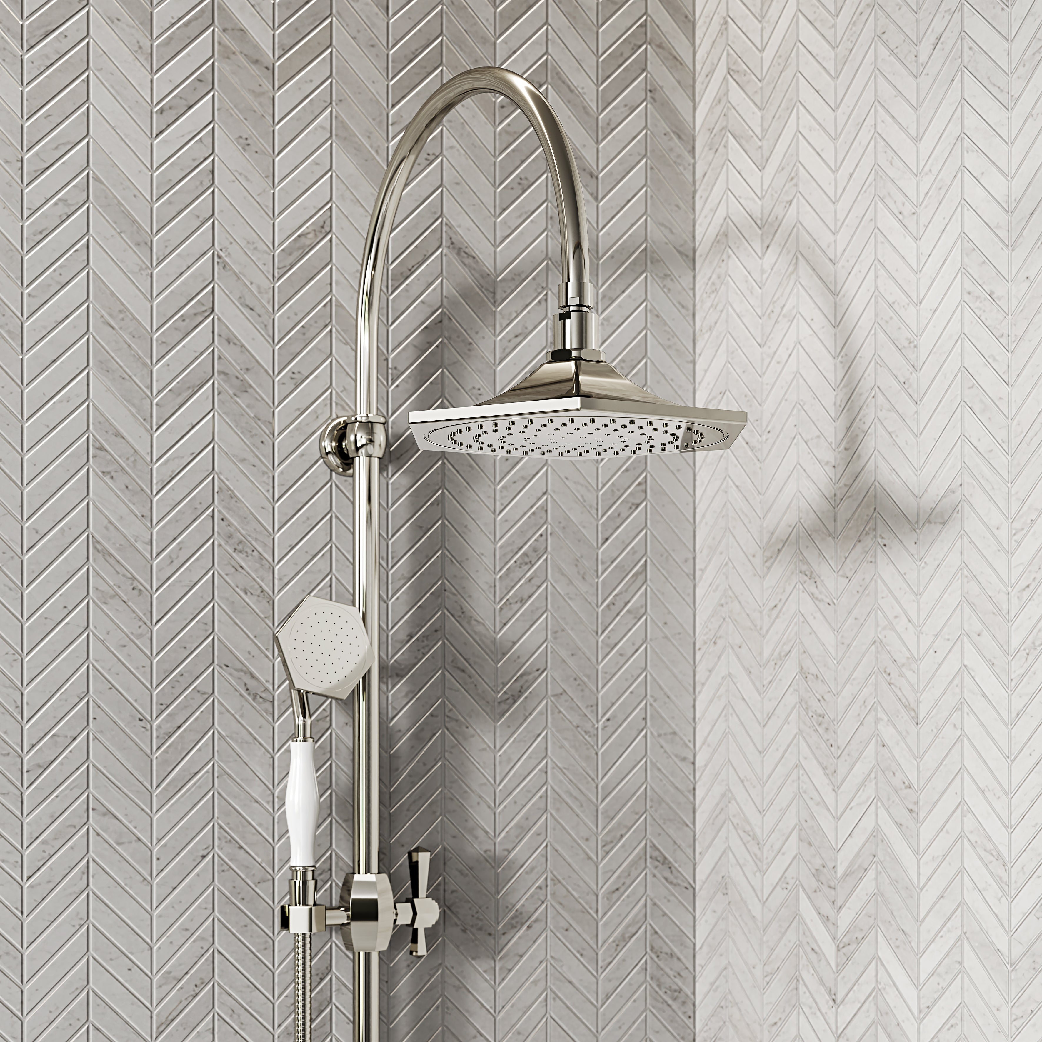 Arlington Polished Nickel 2-way Thermostatic Shower