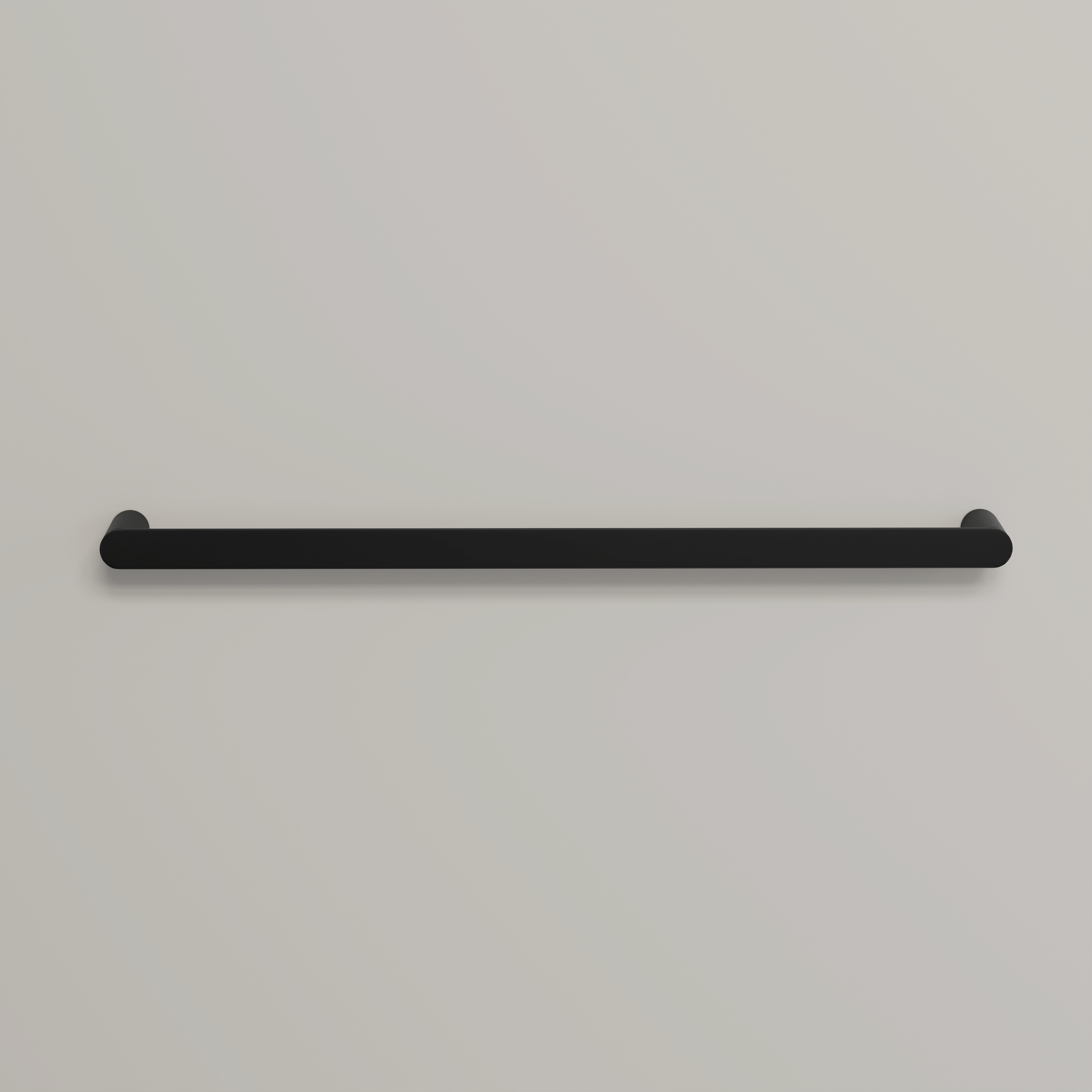 Nuvo Matte Black Towel Bar Rail 600